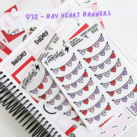 Heart Bay Banner | Sticker Sheet