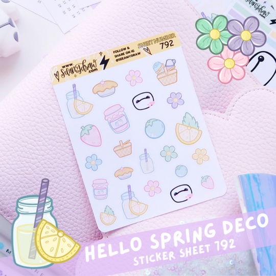 Hello Spring Deco | Sticker Sheet
