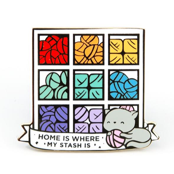 Home Is Where My Stash Is | Enamel Pin