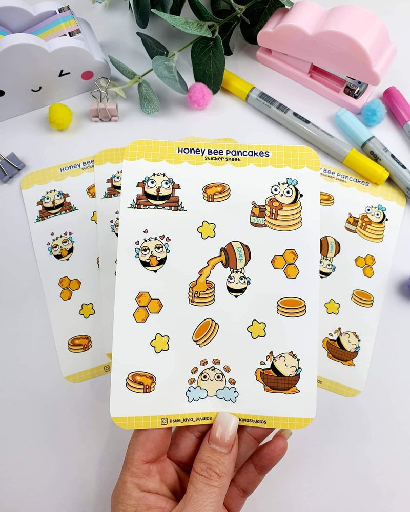 Honey Bee Pancake | Sticker Sheet