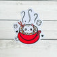 Hot Chocolate Sushi the Cat | Die Cut Sticker