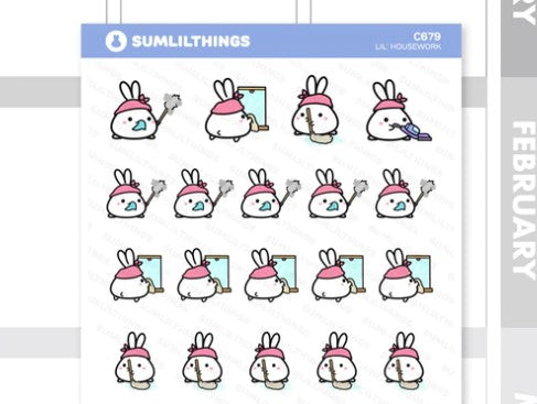 Lil' Housework | Sticker Sheet