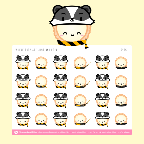 Wizard Houses - Hufflepuff | Sticker Sheet