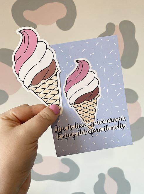 Ice Cream Postcard & Vinyl