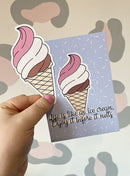 Ice Cream Postcard & Vinyl