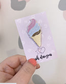 Neapolitan Ice Cream | Enamel Pin