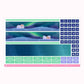 Iceland - Northern Lights | Monthly Sticker Kit (B6)