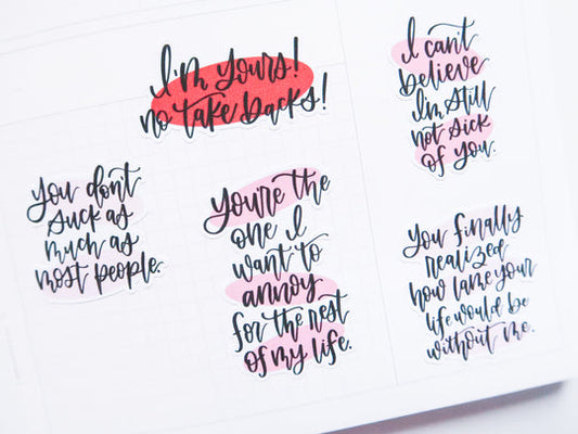 I Love You. Kind Of - Valentines | Sticker Sheet