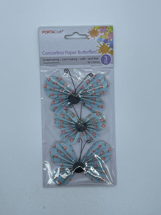 Paper Butterflies - Blue Roses