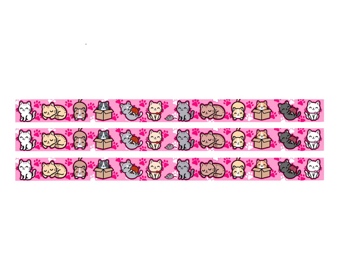 Pink Cats | Washi