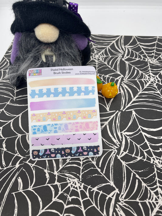 Halloween PASTEL Brush Strokes | Sticker Sheet
