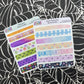 Halloween PASTEL Brush Strokes | Sticker Sheet
