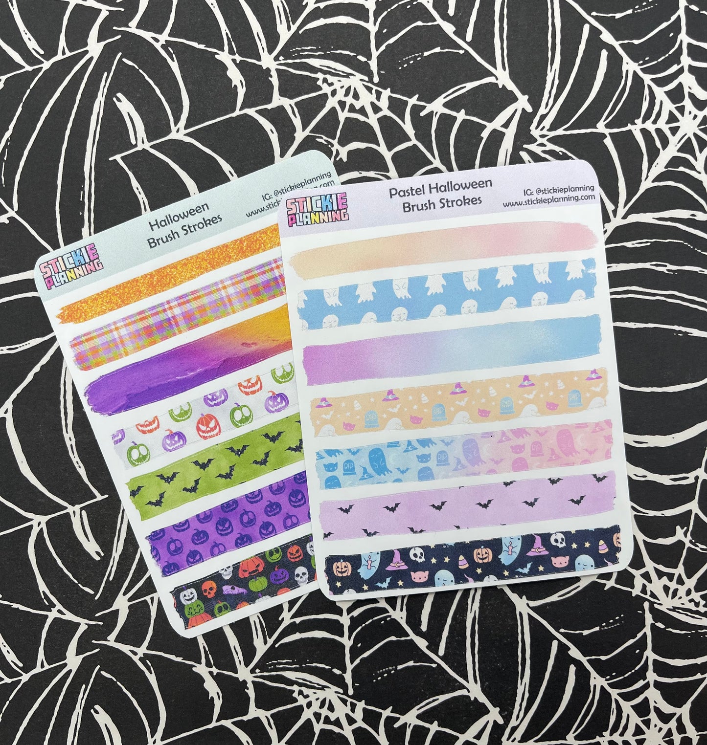 Halloween PASTEL Brush Strokes | Sticker Sheet