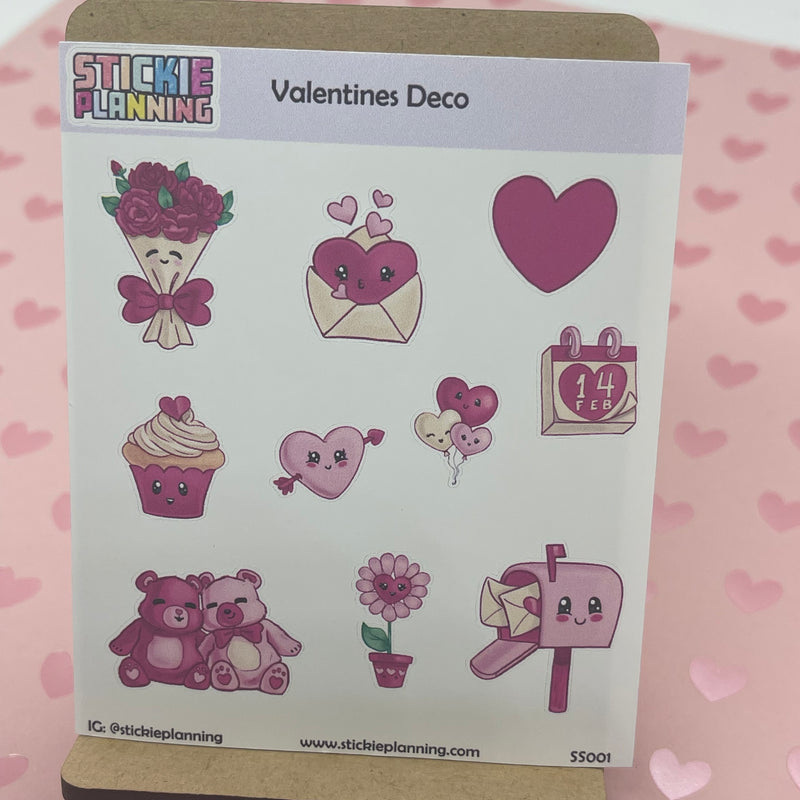 Valentines Deco | Sticker Sheet
