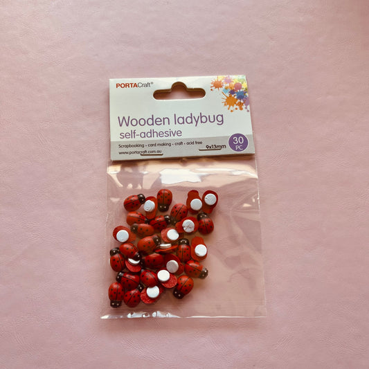 Wooden Ladybug
