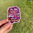 Bossy | Vinyl Sticker