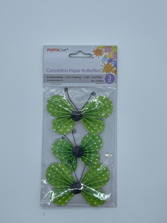 Paper Butterflies - Green