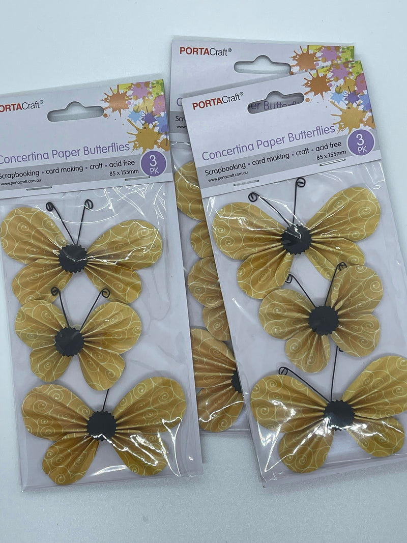 Paper Butterflies - Yellow