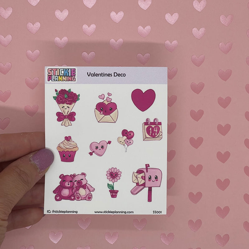 Valentines Deco | Sticker Sheet