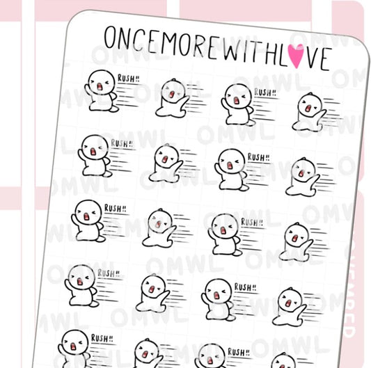 In A Rush 2.0 | Sticker Sheet