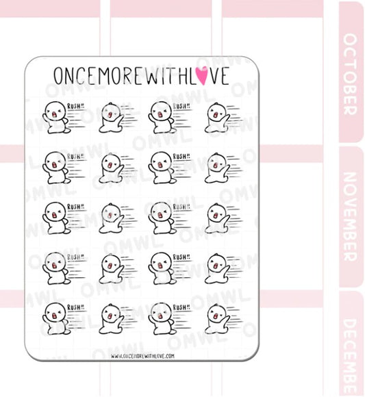 In A Rush 2.0 | Sticker Sheet