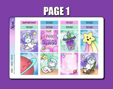 I Need Space | Hobonichi Cousin Kit