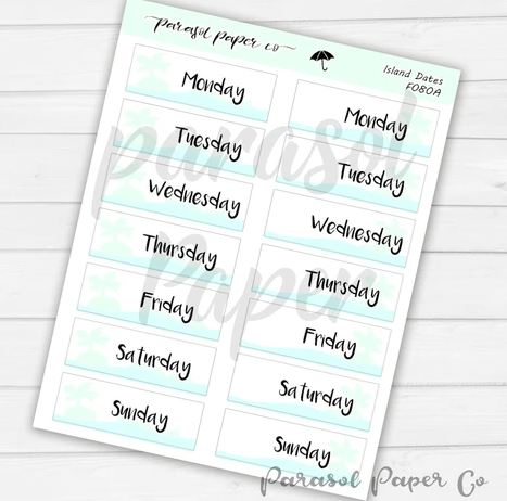 Island Dates | Sticker Sheet