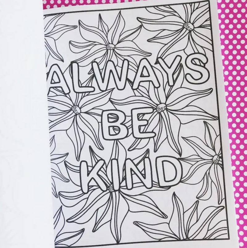 Positive Vibes | Inspirational Colouring Book