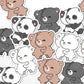 Kawaii Bear Hug | Stickers
