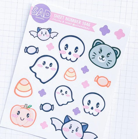 Kawaii Halloween Deco | Sticker Sheet