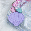 Mer-May 2.0 | Seashell Tiered Leatherette Keychain