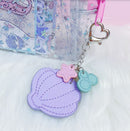 Mer-May 2.0 | Seashell Tiered Leatherette Keychain