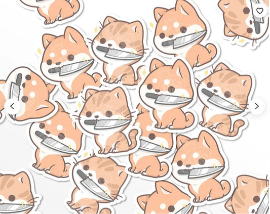 Knife Doggo and Kitty | Stickers