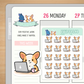 Miso Corgi Laptop | Sticker Sheet