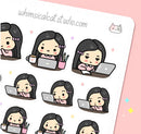 Laptop Work | Sticker Sheet