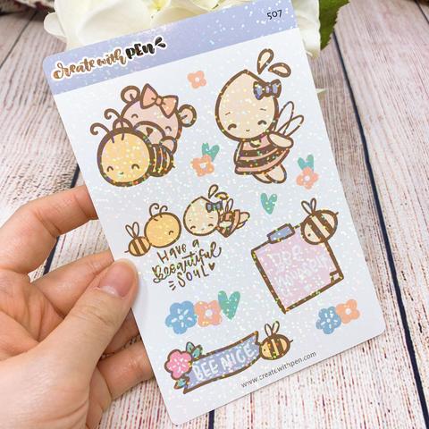 Busy Bee - Large Deco | Sticker Sheet