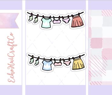 Laundry Banner | Sticker Sheet