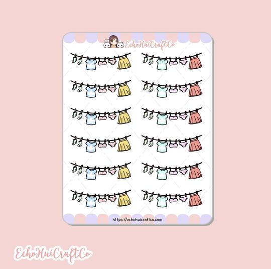 Laundry Banner | Sticker Sheet