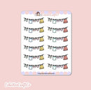 Laundry Banner | Sticker Sheet