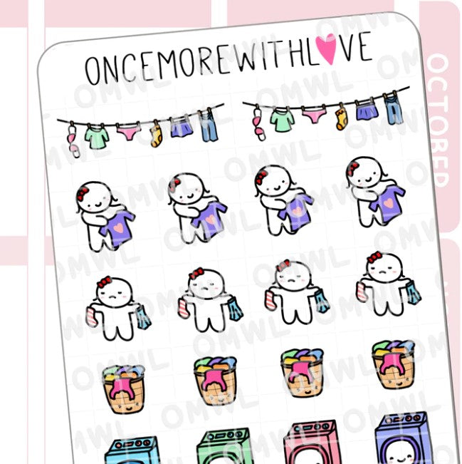 Laundry Day | Sticker Sheet