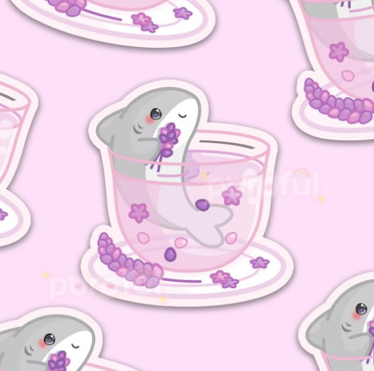 Lavender Shark | Vinyl Sticker