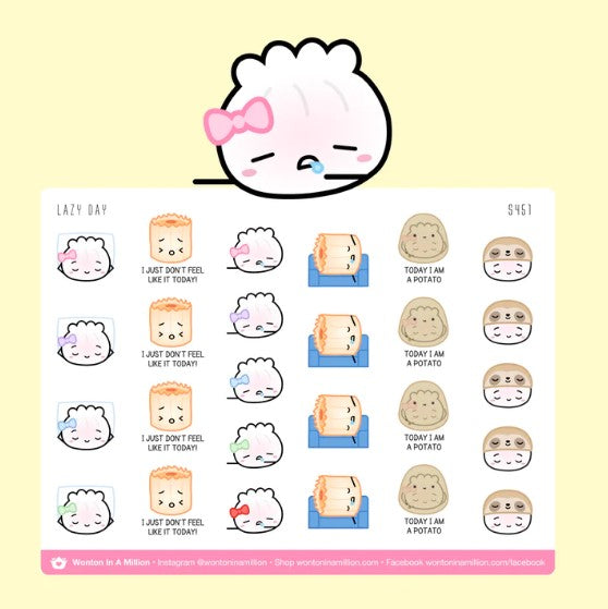 Lazy Day | Sticker Sheet