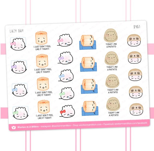 Lazy Day | Sticker Sheet