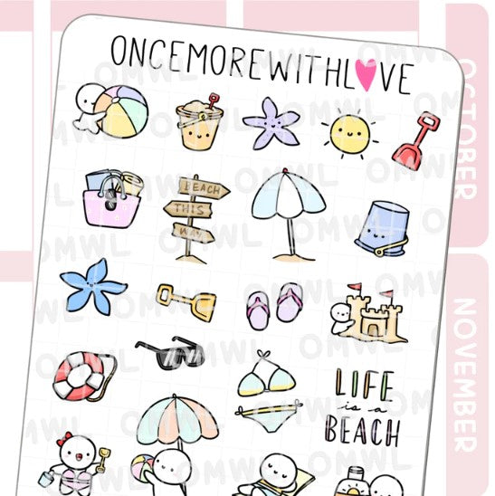 Life is a Beach 2.0 | Sticker Sheet