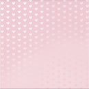 Light Pink - Tone-On-Tone Heart Foil | 12x12 Patterned Paper