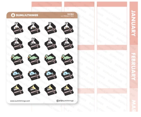 Lil Children's Game - Gift Box | Sticker Sheet