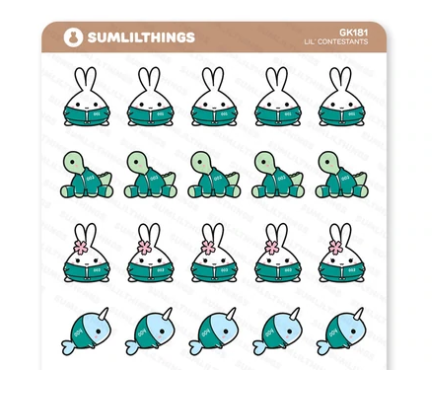 Lil Children's Game - Players | Sticker Sheet