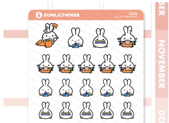 Lil' Gift Wrapping | Sticker Sheet