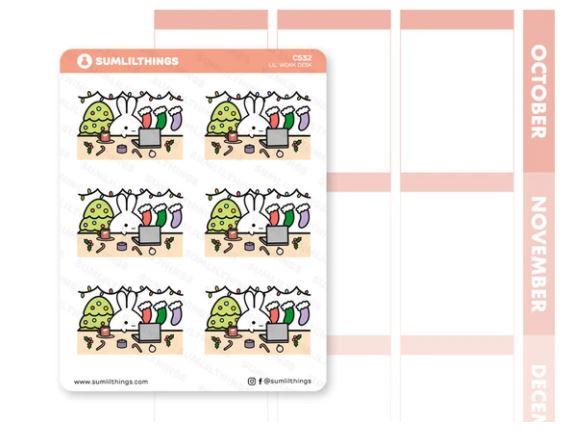 Lil' Work Desk | Sticker Sheet