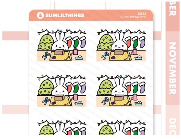 Lil' Wrapping Desk | Sticker Sheet
